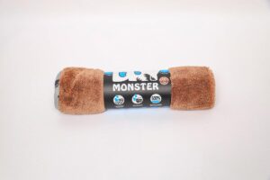 DRY MONSTER BROWN SUPER ABSORBENT MICROFIBER TOWEL